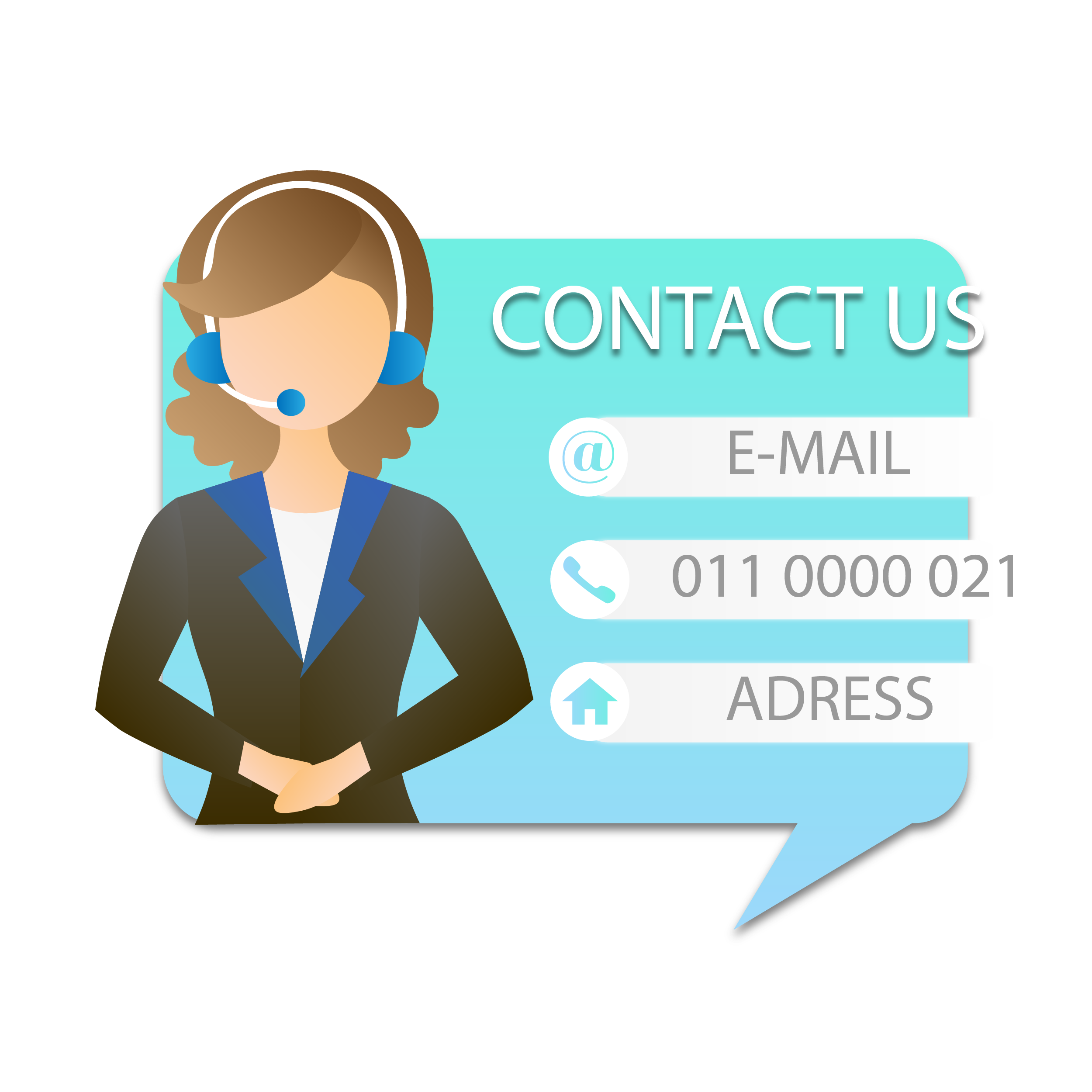—Pngtree—flat contact our customer service_4426627